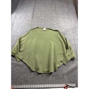 Kerisma Women's OS Green Dolman Sleeve Sweater Stretch Rib Boho Lagenlook Boho